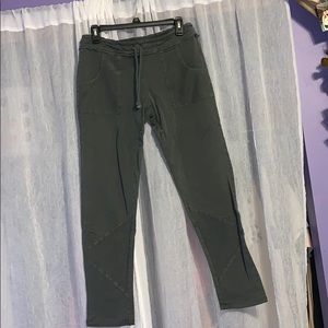 Gray straight leg lounge pants